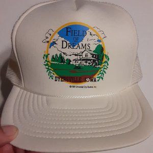 VTG 90"s Field Of Dreams San Sun Dyersville Iowa 1991 Trucker Snap Back Hat/Cap